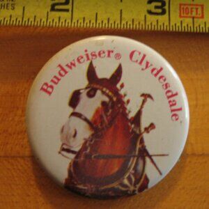 Budweiser Clydesdale Pinback Button